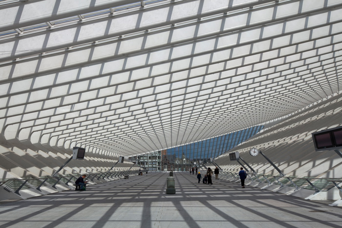Liège-Guillemins TGV-Bahnhof (Calatrava 2009) Nord-Empore